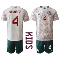 Mexico Edson Alvarez #4 Fotballklær Bortedraktsett Barn VM 2022 Kortermet (+ korte bukser)